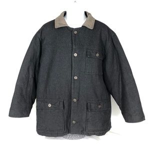 💥GH Bass Wool Barn Coat Jacket Medium Black Lined